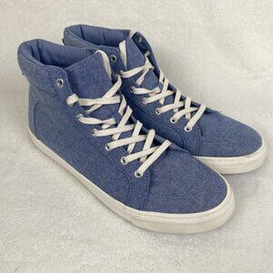 Old Navy High Top Denim Women's size 10 tennis shoes/ sneakers Used condition